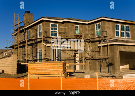 La construction d'une nouvelle maison Winchester Road Temecula Valley Californie du Sud USA Banque D'Images