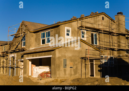 La construction d'une nouvelle maison Winchester Road Temecula Valley Californie du Sud USA Banque D'Images