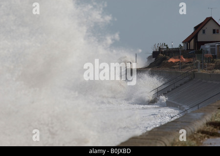 Les grandes marées Ostende, North Norfolk Banque D'Images