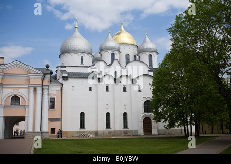 Veliki Novgorod La Cathédrale de St Saint Sophia Banque D'Images