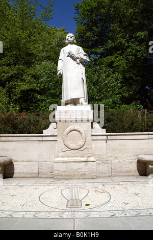 Un mémorial et une statue de l'écrivain et compositeur hongrois Franz Liszt à Weimar en Allemagne Banque D'Images