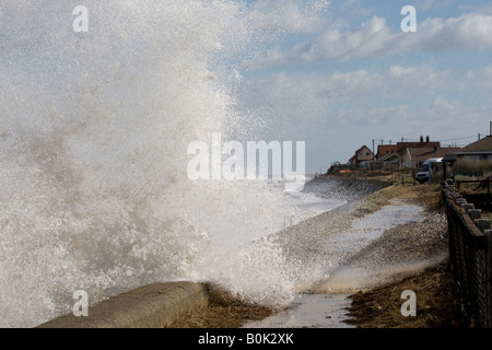 Les grandes marées Ostende, North Norfolk Banque D'Images