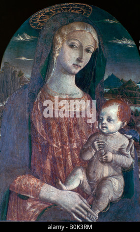 'Madonna' et de l'enfant, c1450-1495. Artiste : Matteo di Giovanni Banque D'Images