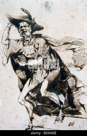 "Basile", c1825-1877. Artiste : Henry Bonaventure Monnier Banque D'Images