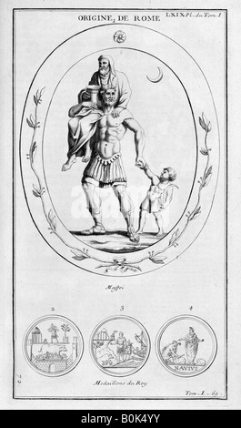 'L'origine de Rome", 1757. Artiste : Bernard de Montfaucon Banque D'Images