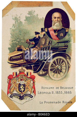 La route royale de Léopold II, Roi des Belges, c1900s. Artiste : Inconnu Banque D'Images