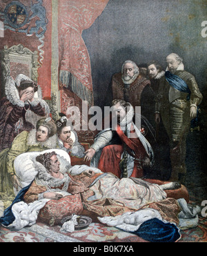 'La mort de la reine Elizabeth', 1892. Artiste : Inconnu Banque D'Images