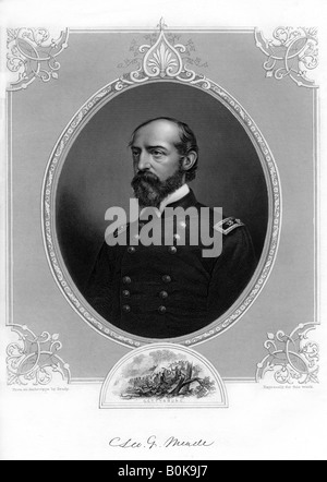 Le Général George Meade, officier de l'Armée US et ingénieur civil, 1862-1867.Artist : Brady Banque D'Images