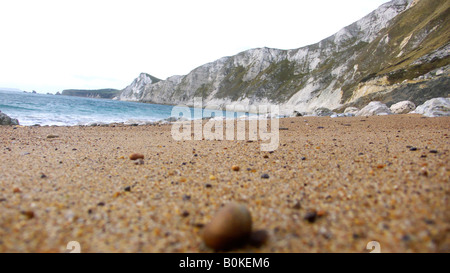 Un gritty beach sur la côte sud Banque D'Images