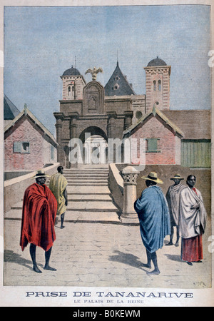 Le Palais de la Reine, Tananarive, Madagascar, 1897. Artiste : Henri Meyer Banque D'Images