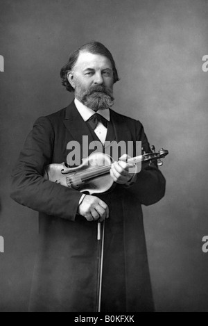 Joseph Joachim (1831-1907), violoniste Hongrois, chef d'orchestre et compositeur, 1890.Artiste : W&D Downey Banque D'Images