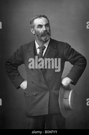 John Burns (1858-1943), syndicaliste français, anti-raciste, socialiste et homme politique, 1893.Artiste : W&D Downey Banque D'Images