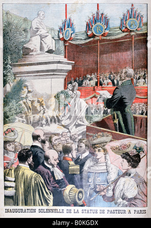Inauguration de la statue de Louis Pasteur, Paris, 1904. Artiste : Inconnu Banque D'Images