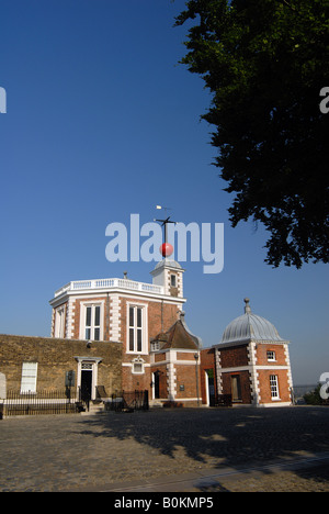 Flamsteed House, une partie de l'Observatoire Royal de Greenwich Park, London UK Banque D'Images