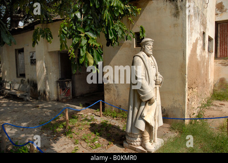 Une statue de l'explorateur portugais, Vasco da Gama à Inhambane Banque D'Images