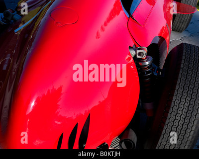 Mike Hawthorne Ferrari Dino 246 Formule 1 Formule 1 classic f1 racing car auto rouge auto Banque D'Images