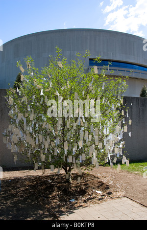 Arbre des désirs pour Washington DC par Yoko Ono au Hirshhorn Museum and Sculpture Garden USA Banque D'Images