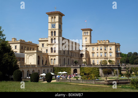 Jardins terrasse formelle à Osborne House East Cowes, île de Wight, Angleterre Royaume-uni Accueil Historique de la reine Victoria Banque D'Images