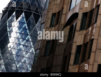 Le Gerkin, 30 St Mary Axe, la ville, London, England, UK Banque D'Images