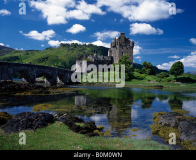 Le Château d'Eilean Donan Loch Duich région des Highlands Scotland UK Banque D'Images