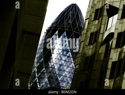 Le Gerkin, 30 St Mary Axe, la ville, London, England, UK Banque D'Images