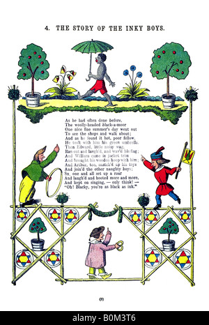 English Struwwelpeter 11 l'histoire de l'un des garçons d'encre Banque D'Images