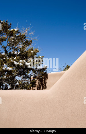 Ancienne architecture d'adobe, Santa Fe Banque D'Images