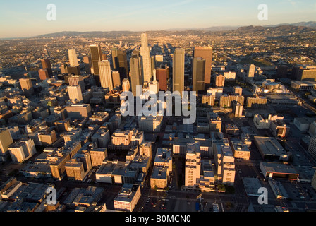 Vue aérienne de la ville de Los Angeles, Californie, USA. Banque D'Images