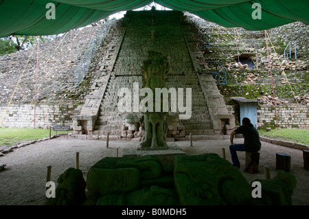 Les ruines de Copan site et parc dans Copan Honduras 03 Novembre 2006 Banque D'Images