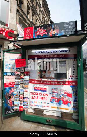 Europe Londres leicester square theatre tickets à moitié prix stand box office Banque D'Images