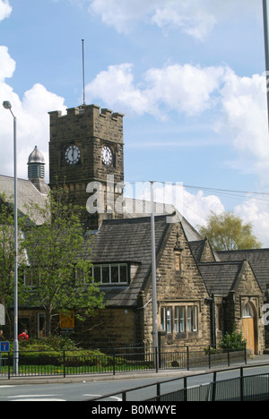 La Queens salle utilisée pour les amateurs de théâtre et d'événements communautaires, rue Main Burley dans Wharfedale Banque D'Images