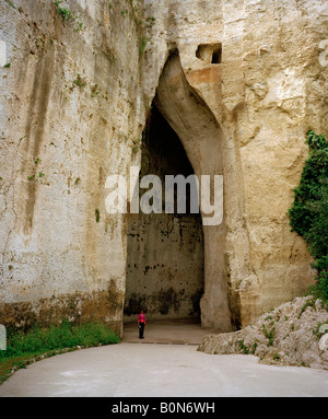 L'Orecchio di Dionisio Latomia del Paradiso Neapolis Parco Archeologico SYRACUSE Syracuse Sicile Italie L'UNION EUROPÉENNE. Banque D'Images