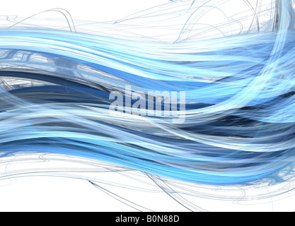 Les vagues marines bleu Banque D'Images