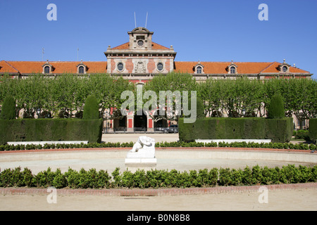 Parlament de Catalunya et de la Placa Armes, Parc de la Ciutadella, Barcelone, Catalogne, Espagne Banque D'Images