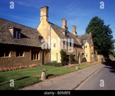 Broadway - cottages en pierre de Cotswold Banque D'Images