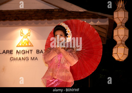 Danseuse thaï classique , Chiang Mai , Thaïlande Banque D'Images