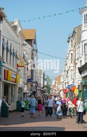 St Mary Street, Weymouth, Dorset, Angleterre, Royaume-Uni Banque D'Images