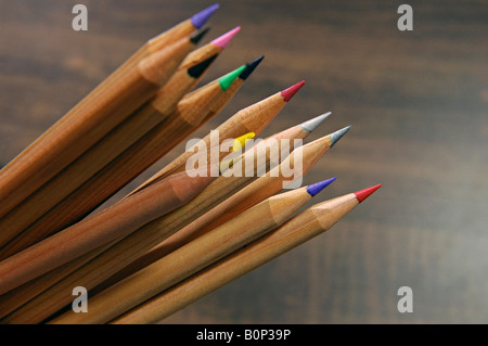 Crayons de couleur. Banque D'Images