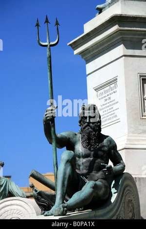 Par une sculpture commémorative Simonetti au capitaine Arthur Phillip premier gouverneur de la Nouvelle Galles du Sud Sydney NSW Australie Banque D'Images