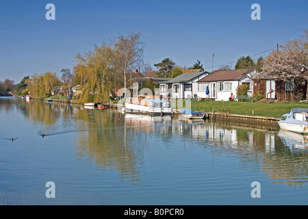 Dans le Resevoir Surfleet Lincolnshire Fens Banque D'Images