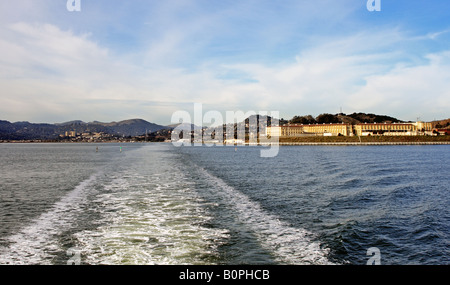 Vue sur San Quentin State Prison situé dans le comté de Marin en Californie aux États-Unis. Banque D'Images