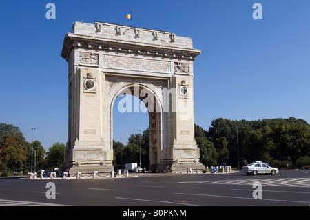 De Triomphe, Arcul de Triumf, Bucarest Banque D'Images