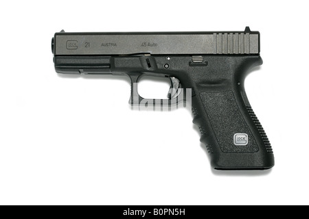 Glock 21,45 pistolet arme de poing Autriche Banque D'Images