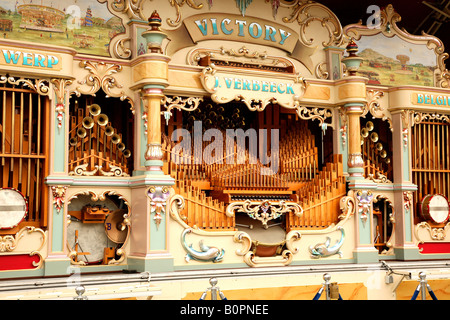 Vapeur Dingles Village, parc d'Heritage Centre, organ festival Banque D'Images