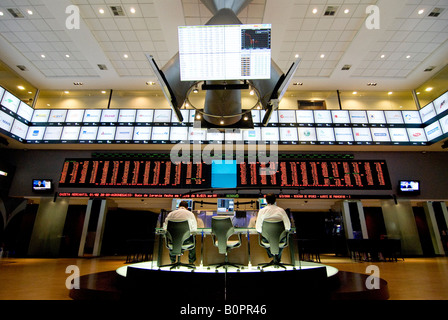 Les courtiers fonctionnent à Sao Paulo Bovespa Brésil 02 08 08 Banque D'Images