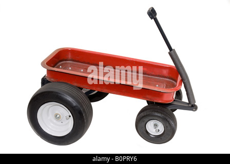 Un souped vers red wagon isolated on white Banque D'Images