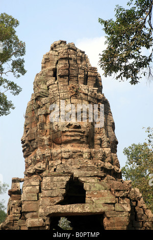 Porte ouest de Ta Prohm Banque D'Images