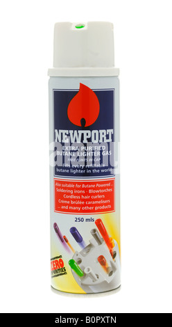 Peut de recharge gaz briquet au butane Banque D'Images