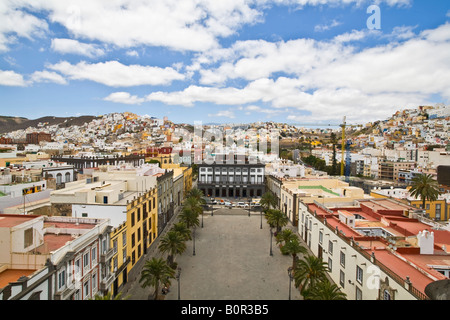 Vue sur Las Palmas à partir de la cathédrale de Santa Ana Banque D'Images