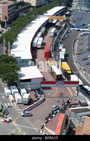 Préparation pour le grand prix de Formule 1, Monaco, sud de la france Banque D'Images
